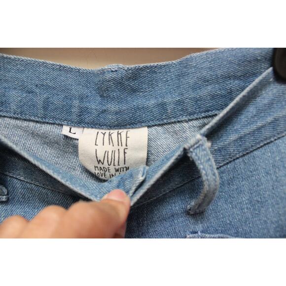 Lykke Wullf Ranch Blue Front Pocket Straight Soft Jean Pants Size Large - Picture 7 of 7